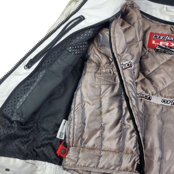 CORTECH LRX Jacket Womens Small White Gray Full Zip Motorcycle Quilted Liner - Picture 3 of 13